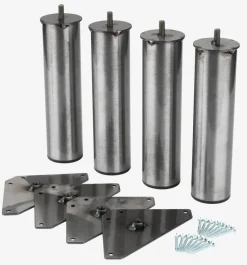 BEDLEG ROUND Ø5 STEEL Sengeben Og Tilbehør|Sengeben Ø5xH20cm stål 4 stk