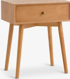 HOKKSUND Sengeborde|Sengeborde|Sengebord 1 skuffe Brun