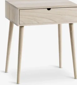 ILBRO Sengeborde|Sengeborde|Sengebord 1 skuffe natur