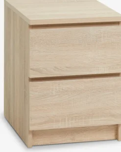 LIMFJORDEN Sengeborde|Sengeborde|Sengebord 2 skuffer lys efarve Eg