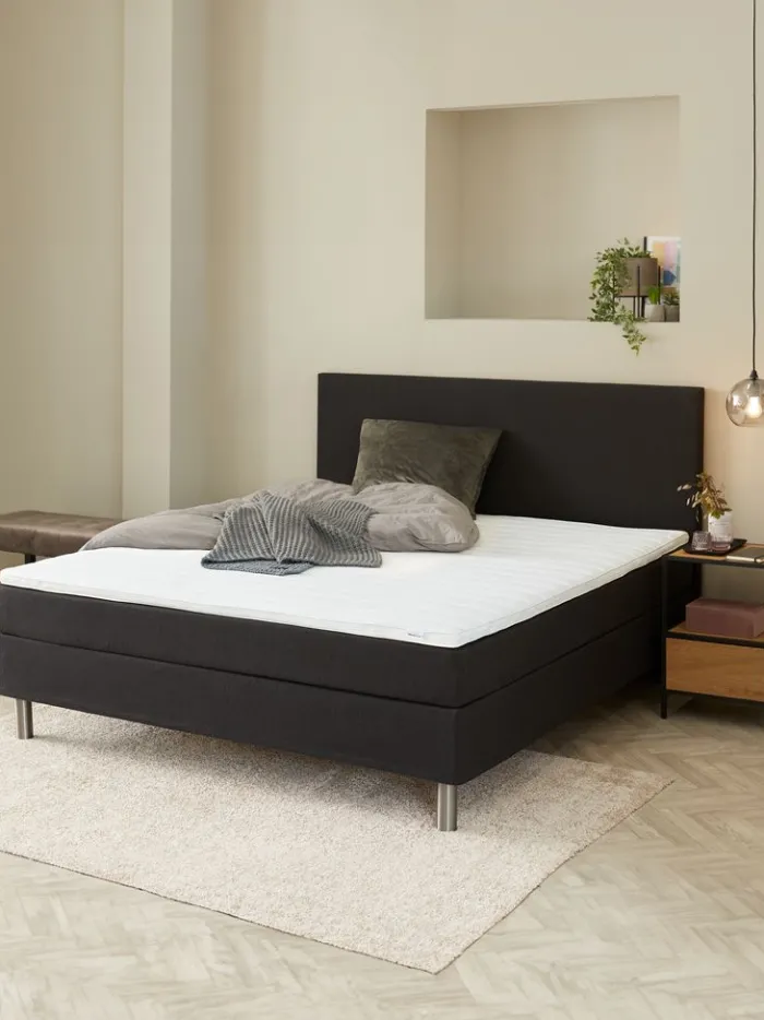 H10 PLAIN Sengegavle|Sengegavl 180x115 Sort-08