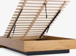 ELLINGE 180 X 200 Cm|160 X 200 Cm|Sengeramme 140x200 m/opbevaringsplads egefarve