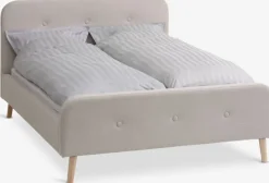 KONGSBERG 180 X 200 Cm|160 X 200 Cm|Sengeramme 140x200 stof Beige