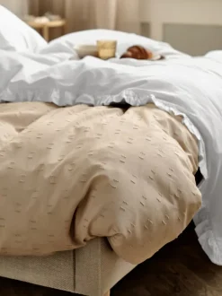 ELMA Sengetøj|Sengetøj vasket bomuld 140x200 Hvid