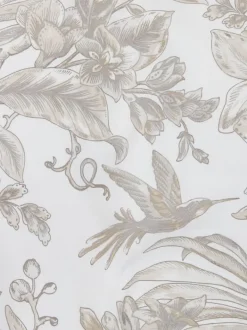 HELGA Sengetøj|Sengetøj satin 140x200 hvid/grå