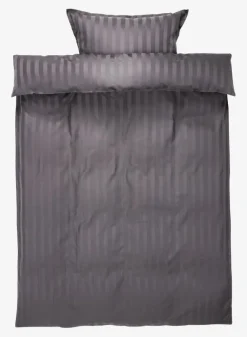 NELL Sengetøj|Sengetøj satin 140x200 Antracitgrå