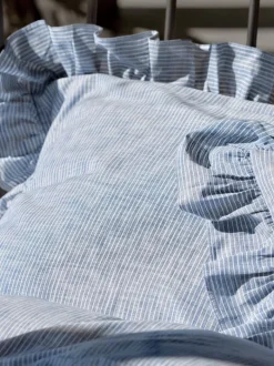 NINNA Sengetøj|Sengetøj garnfarvet 140x200 blå