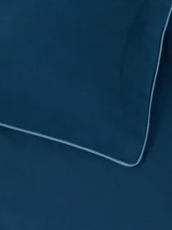 SANNA Sengetøj|Sengetøj satin 140x200 Mørkeblå