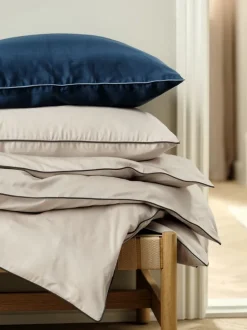 SANNA Sengetøj|Sengetøj satin 140x200 Mørkeblå