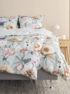 ERNA Sengetøj|Sengetøj satin 140x200 grøn