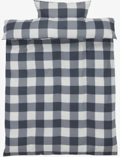 SCOTTI Sengetøj|Sengetøj flonel 140x200 grå/hvid