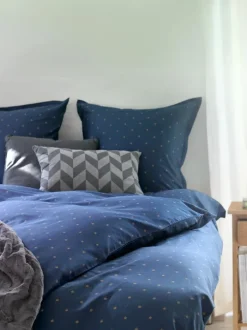 STELLA Sengetøj|Sengetøj satin 140x200 blå