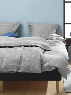 THERESA Sengetøj|Sengetøj flonel 140x200 grå