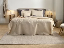 KORNBLOMST Sengetæpper|Senget忙pper|Sengetæppe 160x220 beige