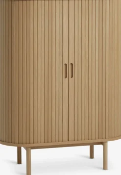 LYNGVIG Skænke Og Vitrineskabe|Skænke Og Vitrineskabe|Skab 90 cm 2 jalousilåger eg natur