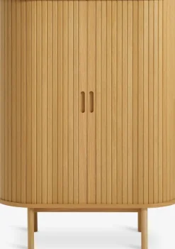 LYNGVIG Skænke Og Vitrineskabe|Skænke Og Vitrineskabe|Skab 90 cm 2 jalousilåger eg natur