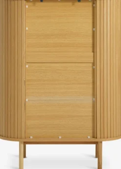 LYNGVIG Skænke Og Vitrineskabe|Skænke Og Vitrineskabe|Skab 90 cm 2 jalousilåger eg natur