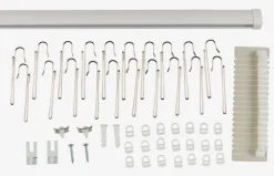 FLEXI Gardinstænger|Skinnesæt 160cm hvid