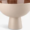 CHRIS Dekorativt Tilbehør|Skål Ø21xH16cm beige/terrakotta