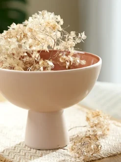 CHRIS Dekorativt Tilbehør|Skål Ø21xH16cm beige/terrakotta