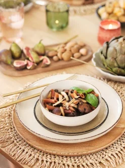 FERDUS Service|Skål Ø15cm stentøj beige