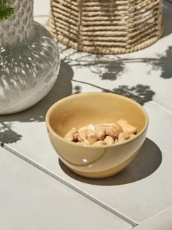 KLAUDI Serveringsservice|Skål Ø12xH6cm gul