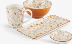 VETLE Serveringsservice|Skål Ø16xH8cm m/blomster