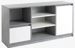 BILLUND Skænke Og Vitrineskabe|Skænke Og Vitrineskabe|Skænk 1 låge hvid/beton