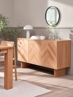 HARESKOV Skænke Og Vitrineskabe|Skænke Og Vitrineskabe|Skænk 3 låger eg