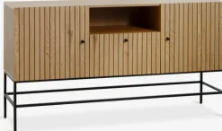 HEMDRUP Skænke Og Vitrineskabe|Skænke Og Vitrineskabe|Skænk 2 låger 1 skuffe egefarve