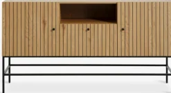 HEMDRUP Skænke Og Vitrineskabe|Skænke Og Vitrineskabe|Skænk 2 låger 1 skuffe egefarve