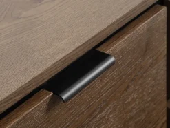 HORNBORG Skænke Og Vitrineskabe|Skænke Og Vitrineskabe|Skænk 2 låger 3 skuffer mørk eg