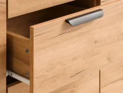 JENSLEV Skænke Og Vitrineskabe|Skænke Og Vitrineskabe|Skænk 2 låger 4 skuffer eg