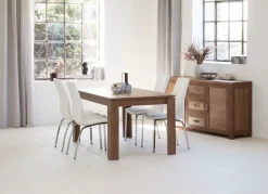 JUNGEN Skænke Og Vitrineskabe|Skænke Og Vitrineskabe|Skænk 2 låger 3 skuffer vild eg farve