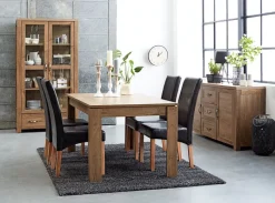 JUNGEN Skænke Og Vitrineskabe|Skænke Og Vitrineskabe|Skænk 2 låger 3 skuffer vild eg farve