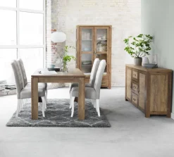 JUNGEN Skænke Og Vitrineskabe|Skænke Og Vitrineskabe|Skænk 2 låger 3 skuffer vild eg farve