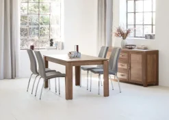 JUNGEN Skænke Og Vitrineskabe|Skænke Og Vitrineskabe|Skænk 2 låger 3 skuffer vild eg farve