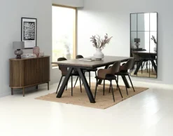 LYNGVIG Skænke Og Vitrineskabe|Skænke Og Vitrineskabe|Skænk 120cm jalousilåger mørk eg Mørkeg