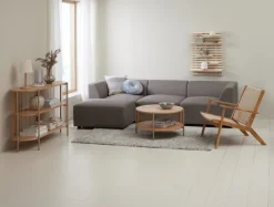 SNESLEV Skænke Og Vitrineskabe|Skænke Og Vitrineskabe|Skænk 2 hylder efarve Eg