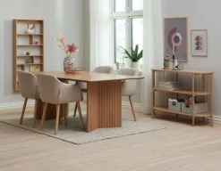 SNESLEV Skænke Og Vitrineskabe|Skænke Og Vitrineskabe|Skænk 2 hylder efarve Eg