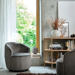 SNESLEV Skænke Og Vitrineskabe|Skænke Og Vitrineskabe|Skænk 2 hylder efarve Eg