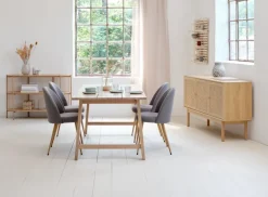 SNESLEV Skænke Og Vitrineskabe|Skænke Og Vitrineskabe|Skænk 2 hylder efarve Eg