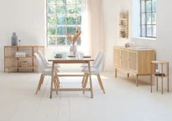 SNESLEV Skænke Og Vitrineskabe|Skænke Og Vitrineskabe|Skænk 2 hylder efarve Eg