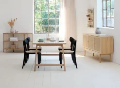 SNESLEV Skænke Og Vitrineskabe|Skænke Og Vitrineskabe|Skænk 2 hylder efarve Eg