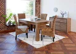 VEDDE Skænke Og Vitrineskabe|Skænke Og Vitrineskabe|Skænk 3 låger 3 skuffer vild eg