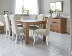 VEDDE Skænke Og Vitrineskabe|Skænke Og Vitrineskabe|Skænk 3 låger 3 skuffer vild eg