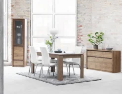 VEDDE Skænke Og Vitrineskabe|Skænke Og Vitrineskabe|Skænk 3 låger 3 skuffer vild eg