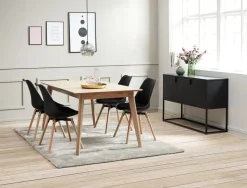 VIRUM Skænke Og Vitrineskabe|Skænke Og Vitrineskabe|Skænk 3 låger sort