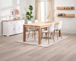 VISLINGE Skænke Og Vitrineskabe|Skænke Og Vitrineskabe|Skænk 3 låger 3 skuffer natur/hvid