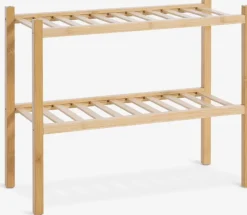 EGTVED Skoopbevaring|Skoreol 2 hylder kan stables bambus